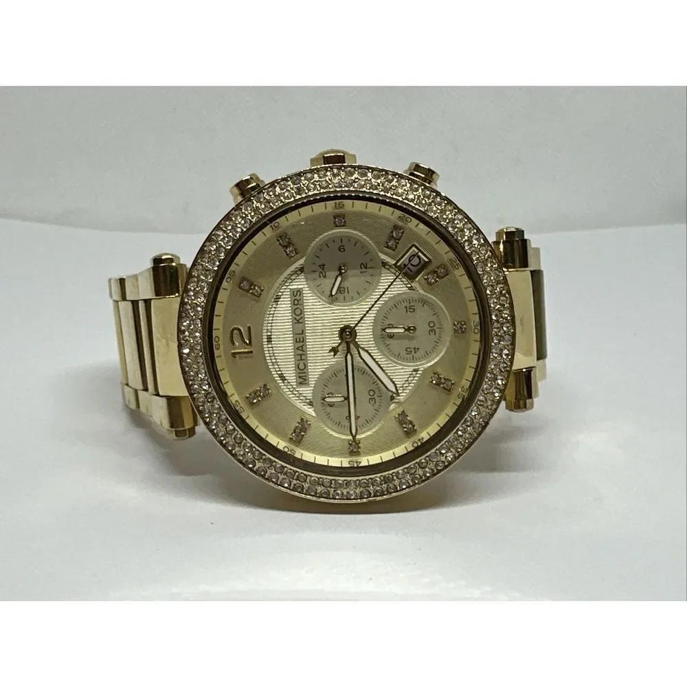 Michael Kors Parker MK5354 Women's Gold Stainless Steel Analog Dial Watch NUL4